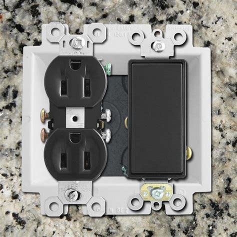 2 gang electrical box extension plates|2 gang outlet extender.